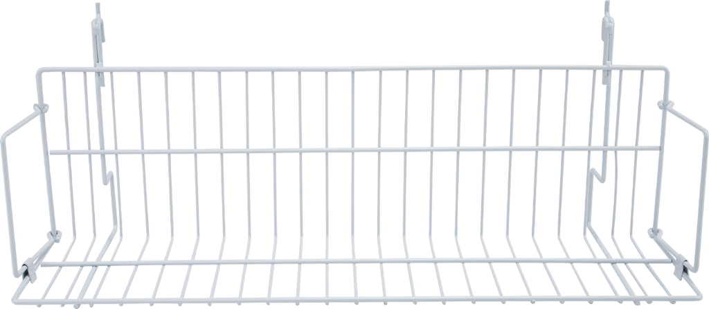 24" x  6" x  6.5" Media Grid Shelf for Slatwall & Wire Grid