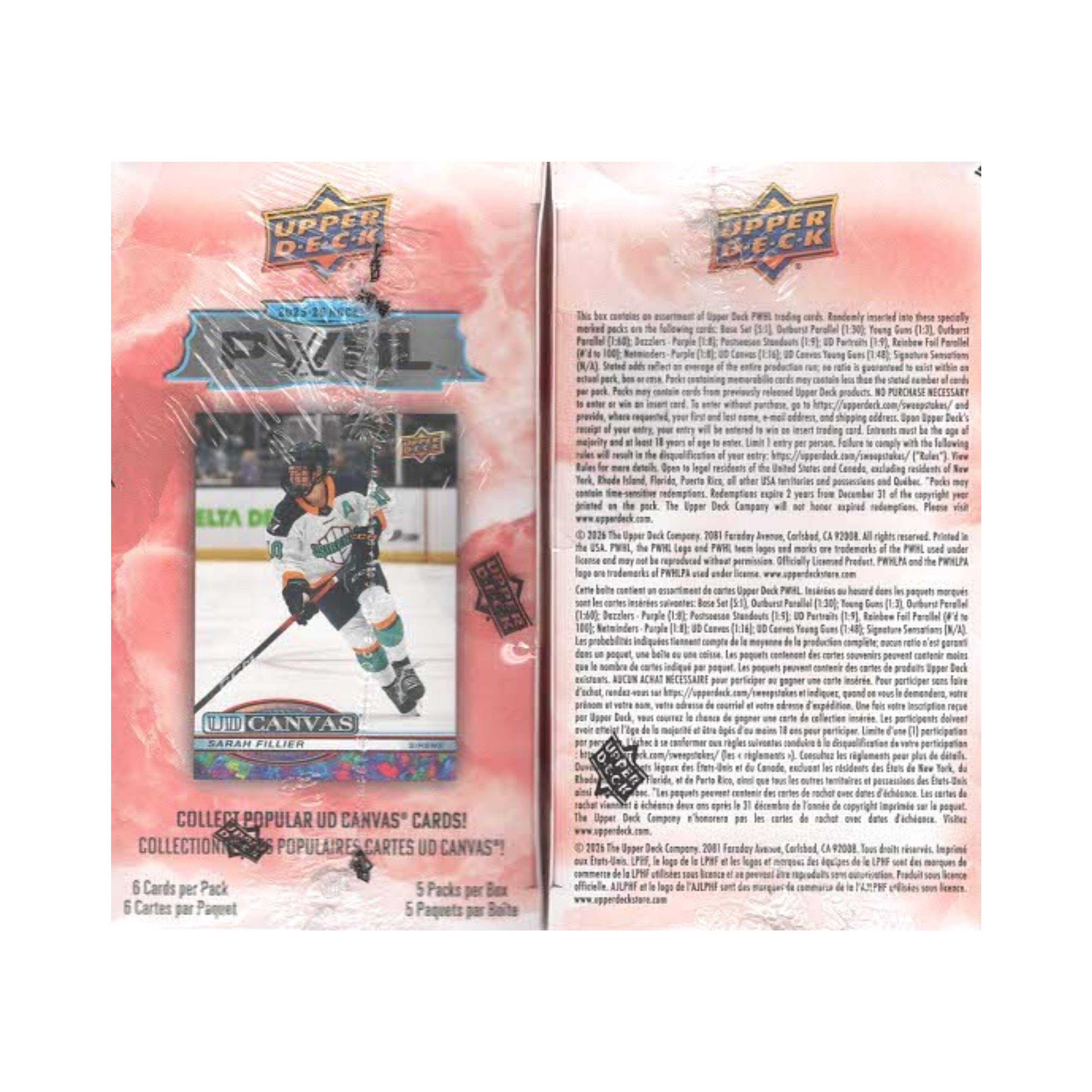 2025-26 Upper Deck PWHL Hockey 30ct. Blaster Box