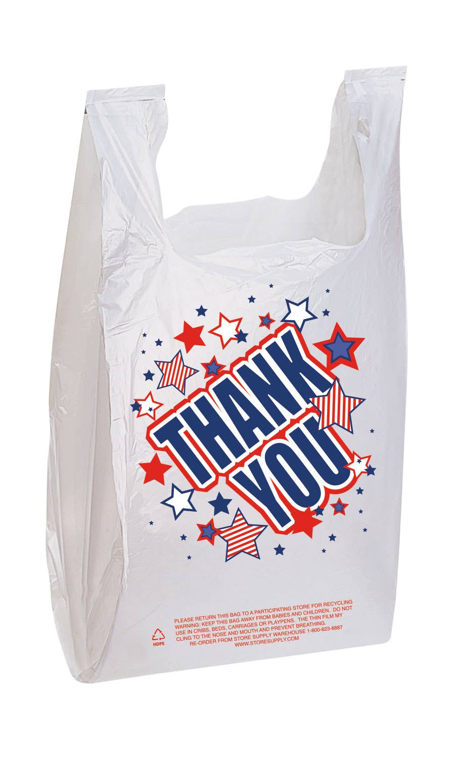 Plastic "Thank You" T-Shirt Bags