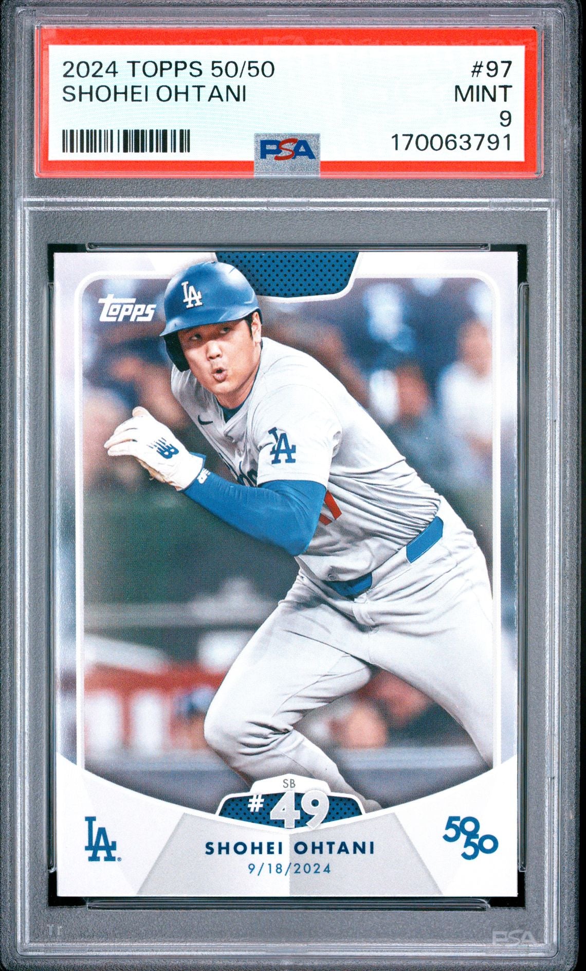Shohei Ohtani Topps 50/50 97 PSA 9 cert 170063791