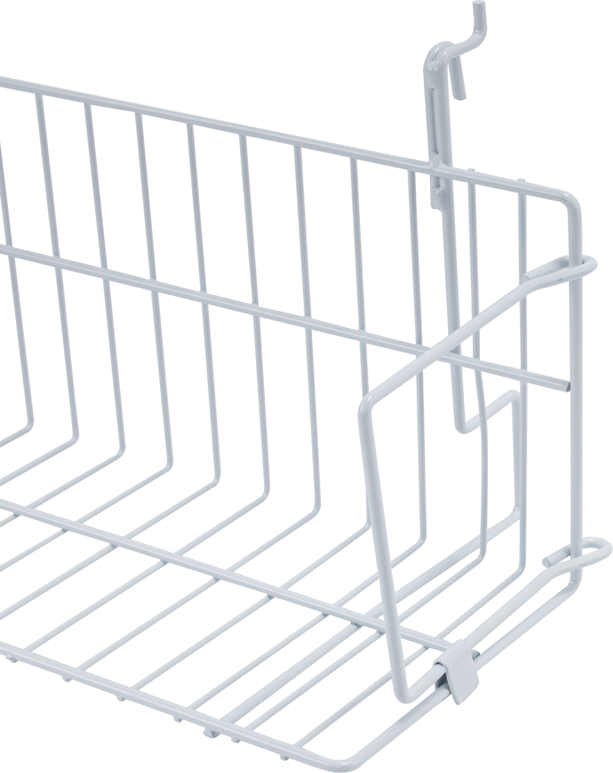 24" x  6" x  6.5" Media Grid Shelf for Slatwall & Wire Grid