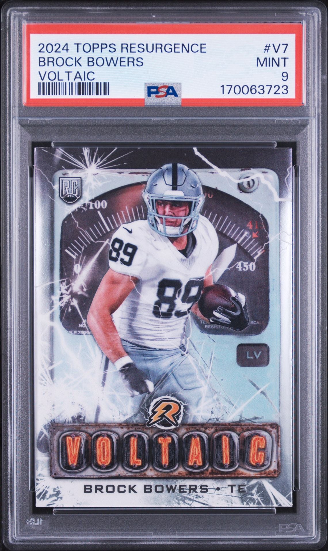 Brock Bowers Voltaic rookie PSA 9 cert 170063723