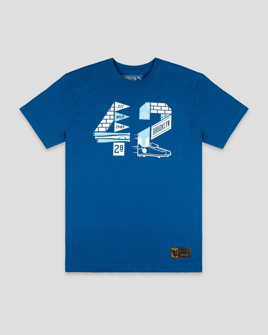 Jackie Robinson 42 Accolades Baseball T-Shirt