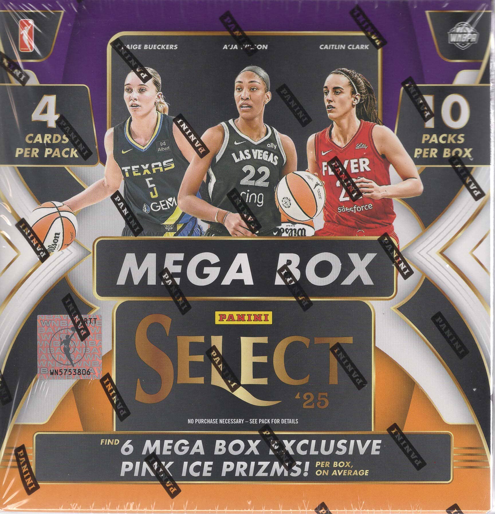 2025 Panini Select WNBA Basketball 40Ct. Mega Box