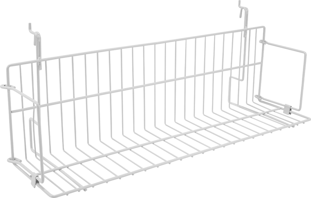 24" x  6" x  6.5" Media Grid Shelf for Slatwall & Wire Grid