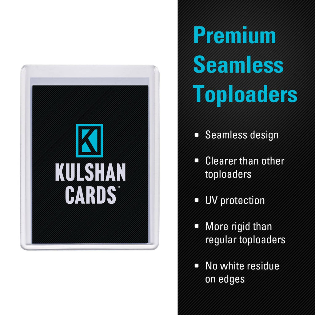 Kulshan Cards Premium Seamless Top Loaders – 35pt, 25 Count