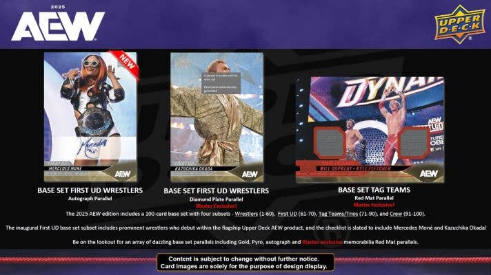 2025 Upper Deck AEW Wrestling 48ct. Blaster Box