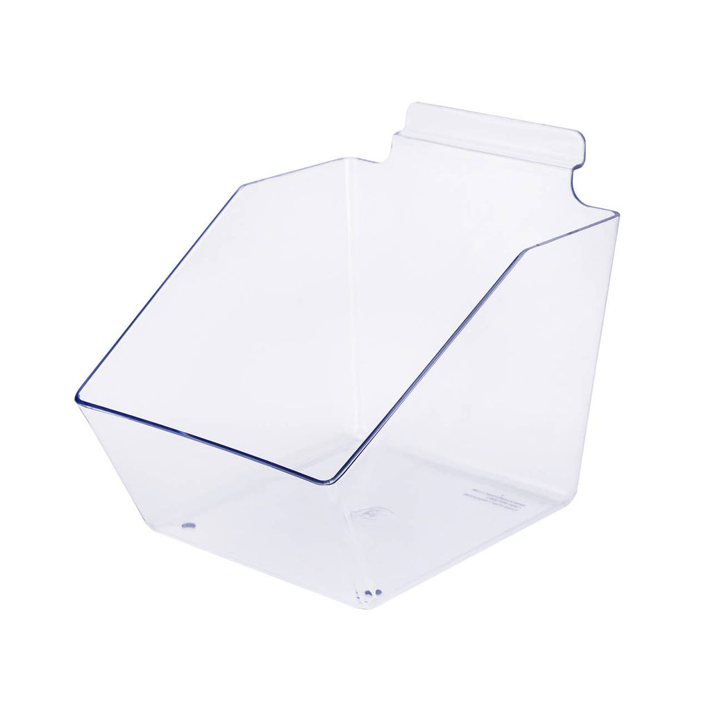 6" X 5 ½" X 7 ½" Clear Plastic Dump Bin