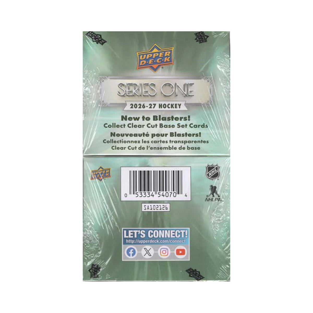 2026-27 Upper Deck Series 1 NHL Hockey Blaster Box (48 Cards)