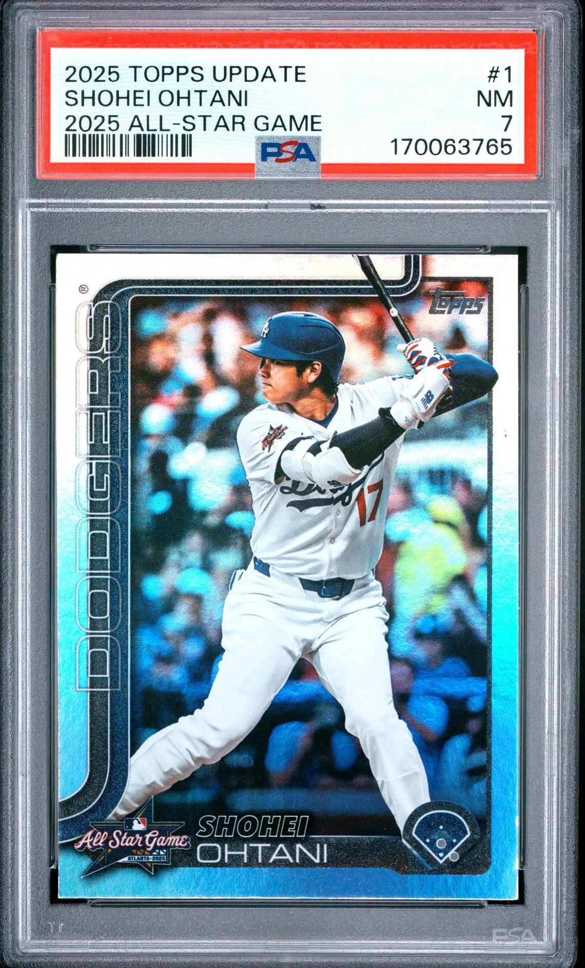 Shohei Ohtani 2025 Topps Update All-Star Game 1 PSA 7 cert 170063765