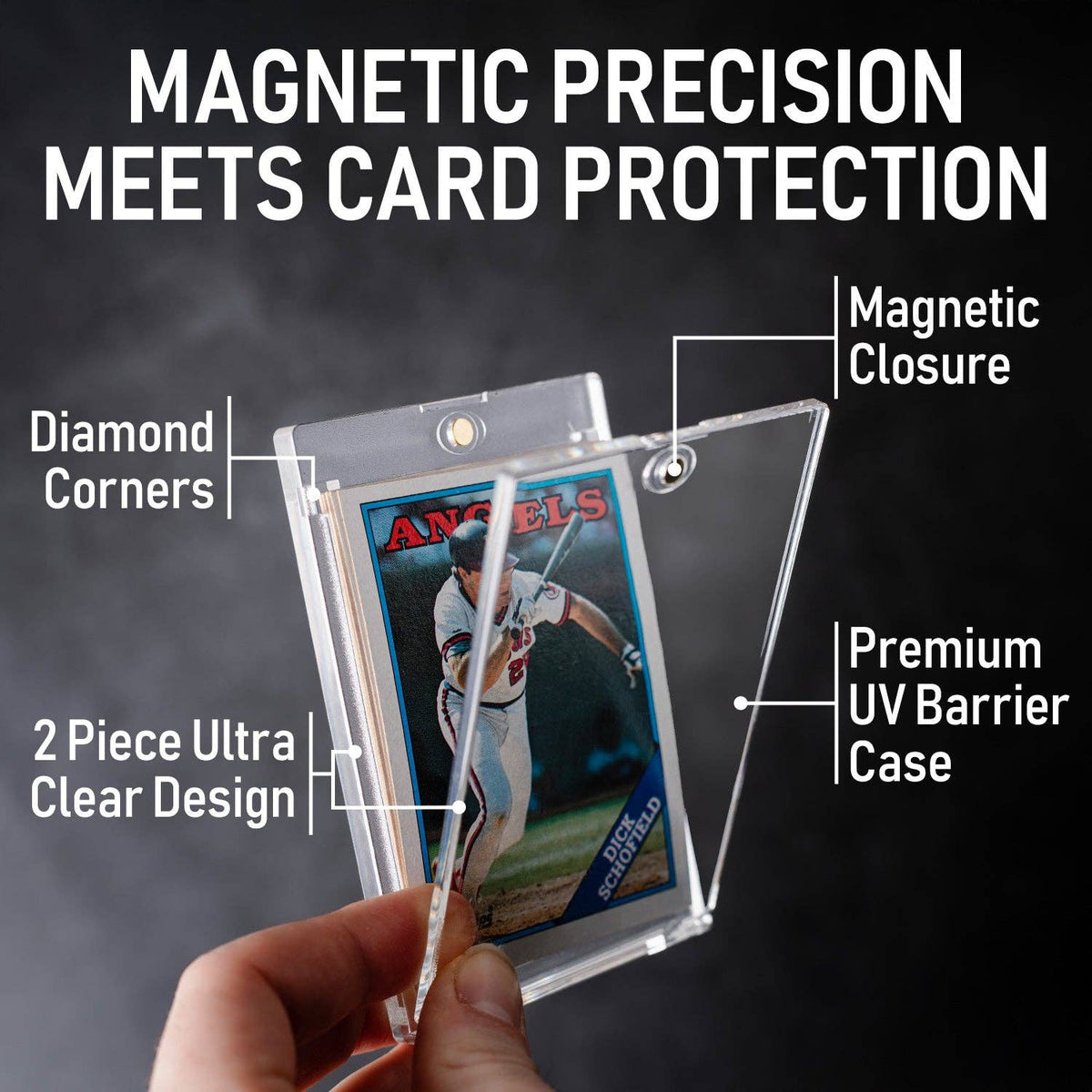 Invested Alliance Premium Magnetic Card Holders – 130pt, 25 Pack