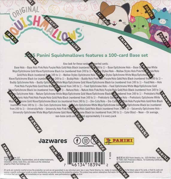 2025 Panini Squishmallows Series 2 60ct. Mega Box