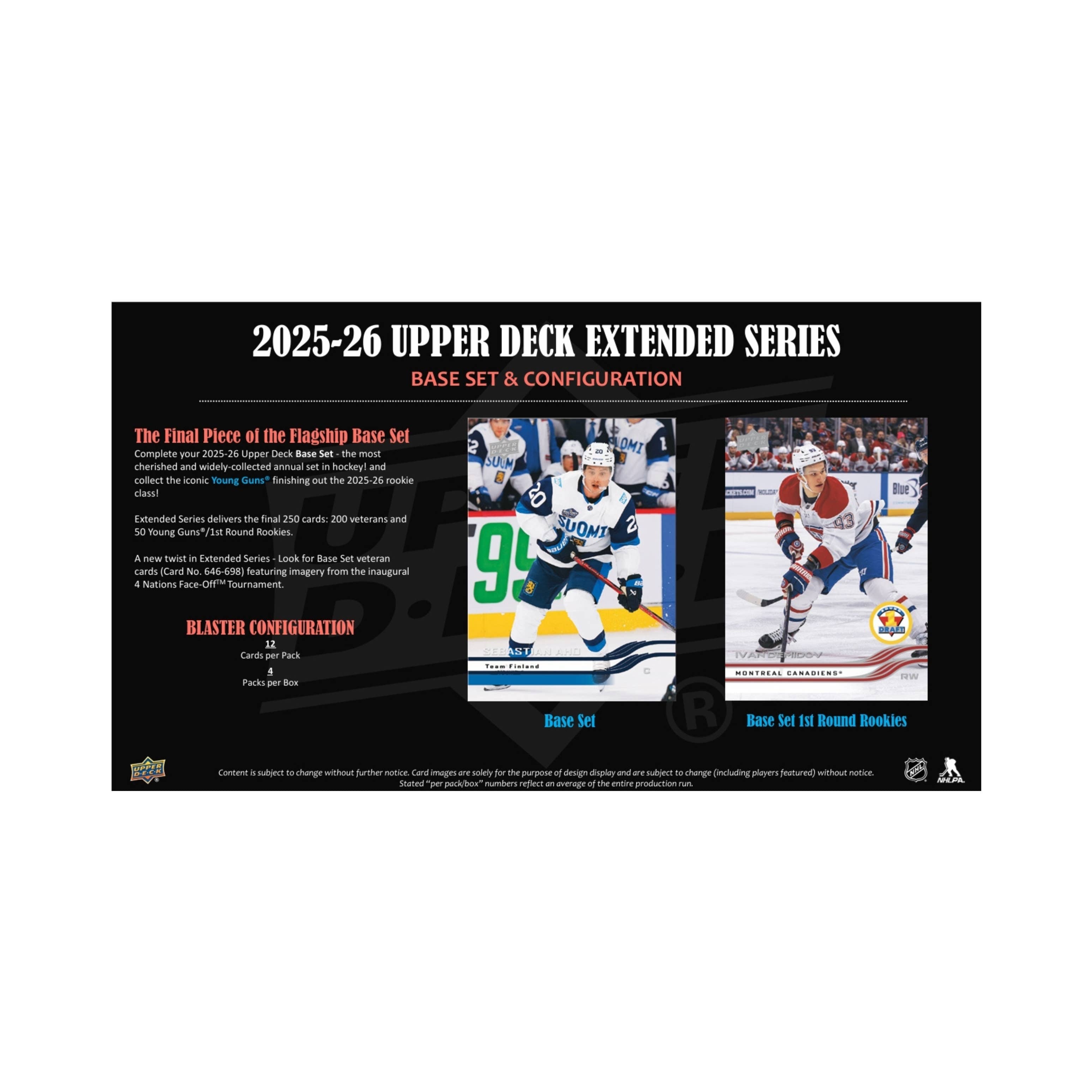 2025-26 Upper Deck Extended Series Hockey 48ct. Blaster Box