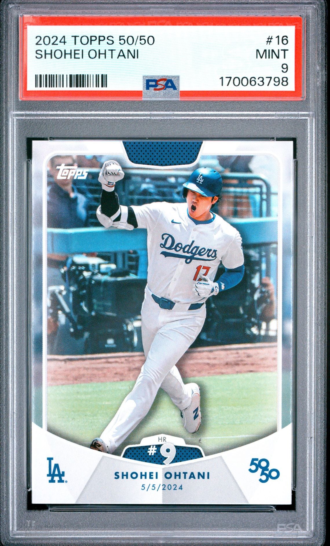 Shohei Ohtani Topps 50/50 16 PSA 9 cert 170063798