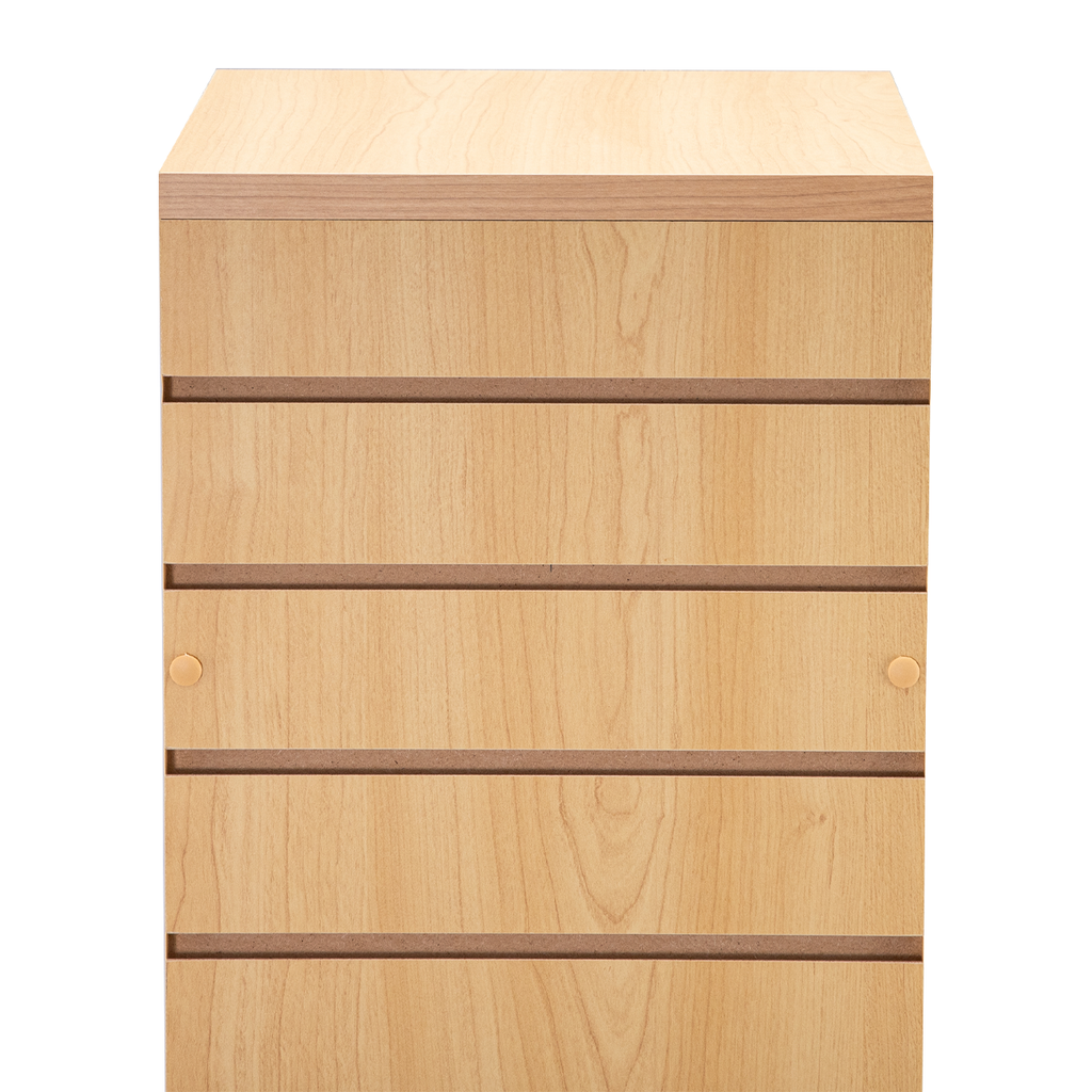 Maple Rotating Slatwall Tower - 12"L x 12"W x 54"H