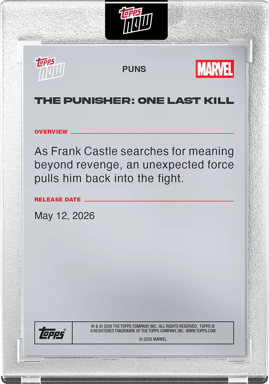 2026 Topps NOW Marvel The Punisher: One Last Kill #PUNS
