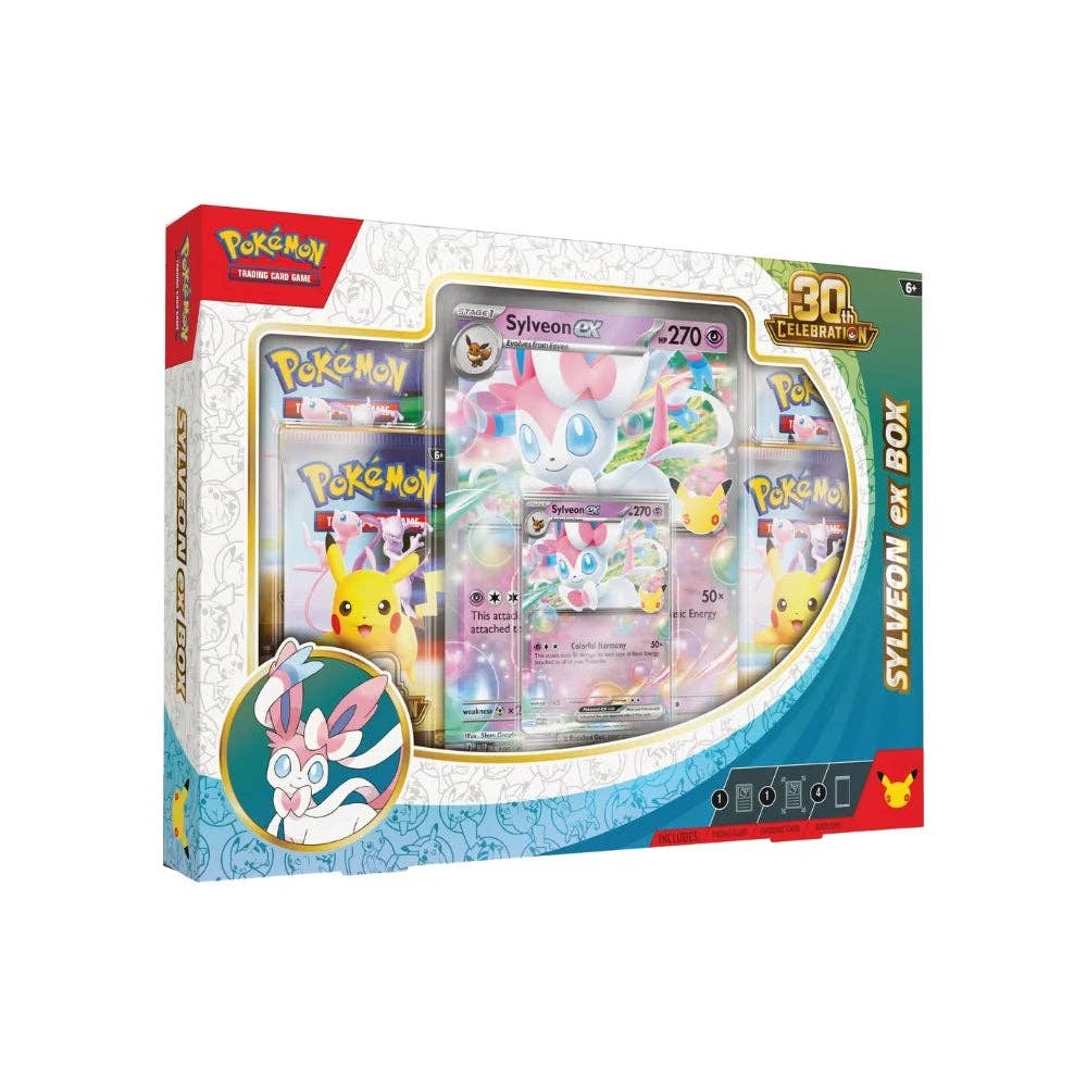 Pokemon TCG: 30th Celebration Sylveon ex Box