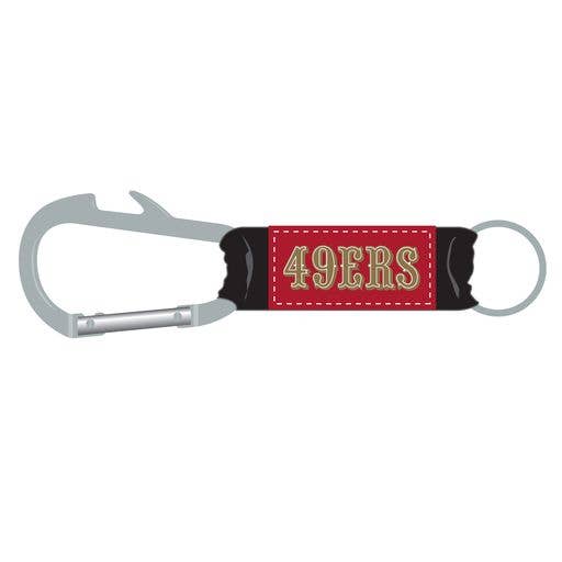 NFL San Francisco 49ers Bottle Opener Carabiner Keychain