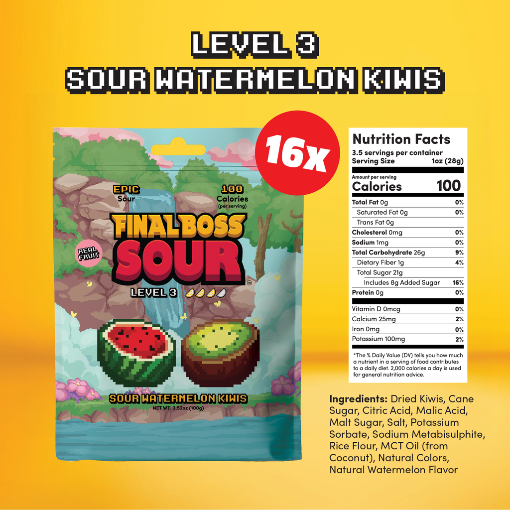 Final Boss Sour Arcade Floor Display (64 Count)