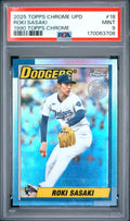 Roki Sasaki 1990 Topps Chrome rookie PSA 9 cert 170063706
