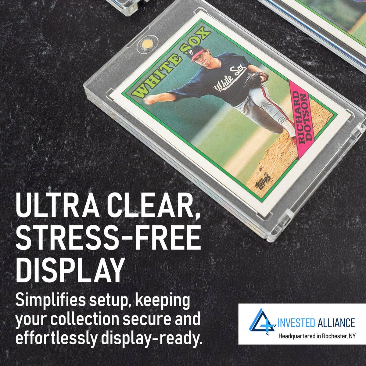 Invested Alliance Premium Magnetic Card Holders – 130pt, 25 Pack