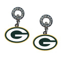 NFL Green Bay Packers Rhinestone Earrings
