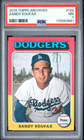 Sandy Koufax 2019 Topps Archives 122 PSA 7 cert 170063681