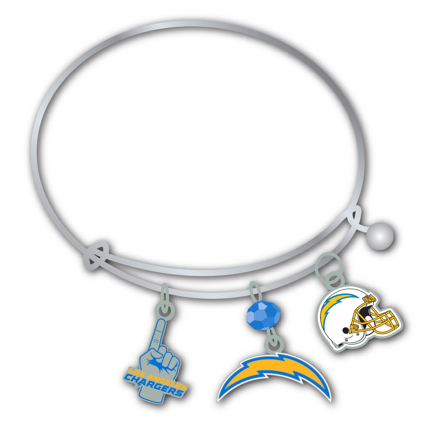 NFL Los Angeles Chargers 3 Charm Bracelet