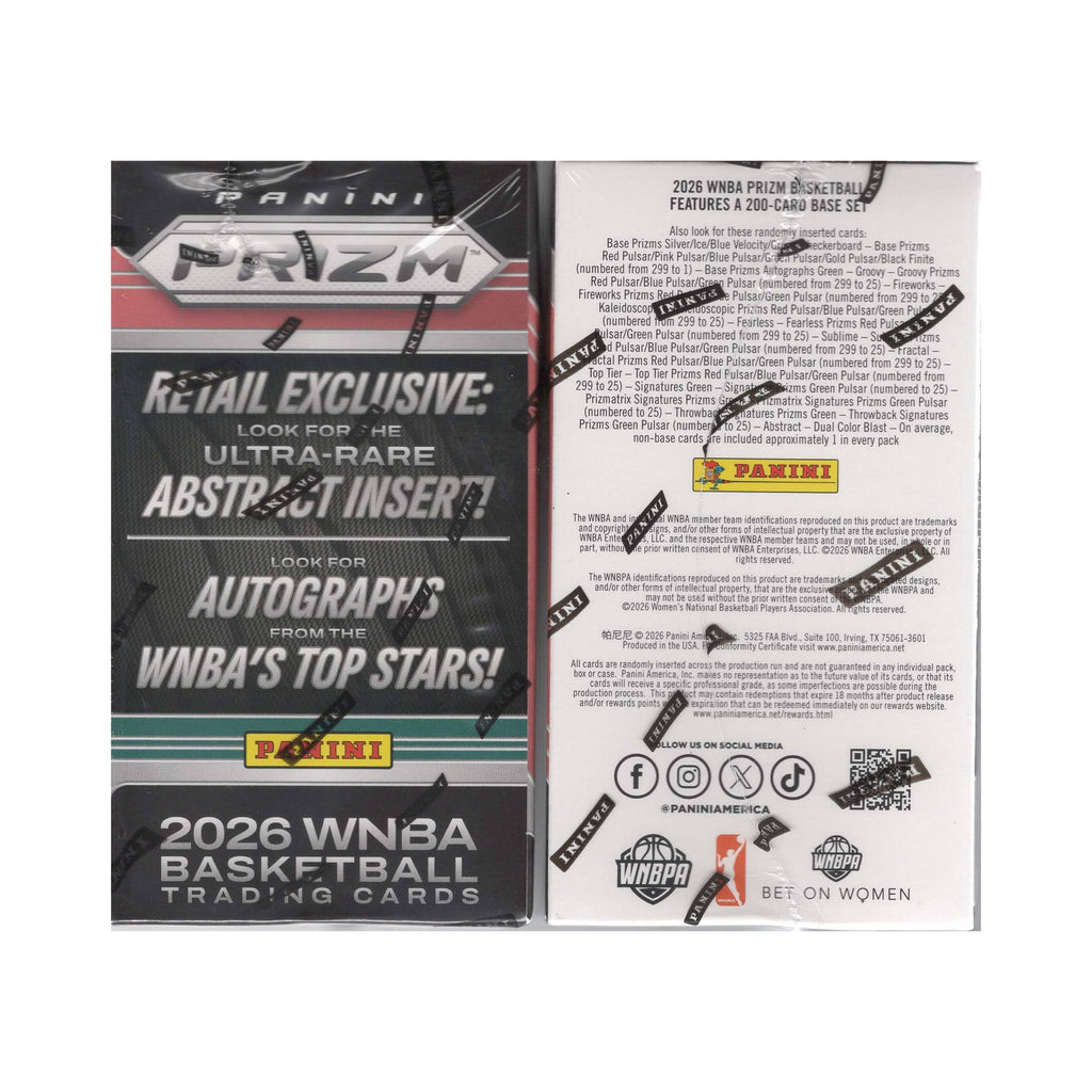 2026 Panini Prizm WNBA Basketball 30ct. Blaster Box