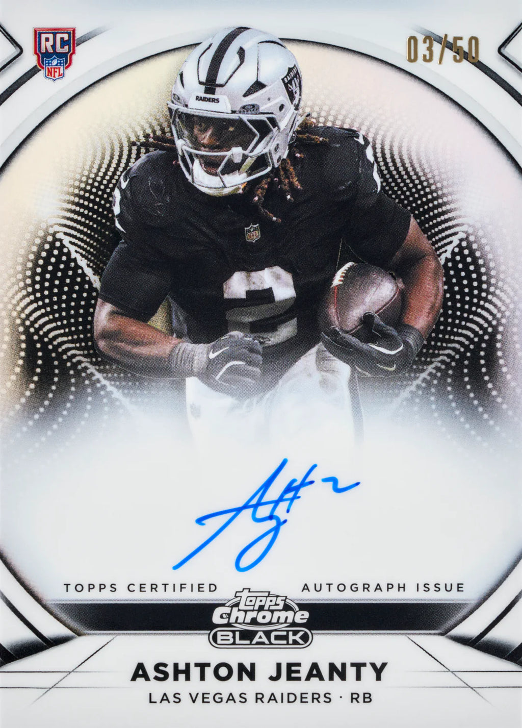 2025 Topps Chrome Black Football Hobby Box