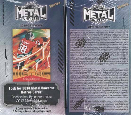 2025-26 Upper Deck Metal Universe Hockey 30ct. Blaster Box