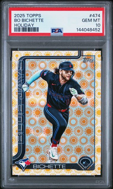 2025 Topps Bo Bichette Holiday #474 PSA 10 Gem Mint