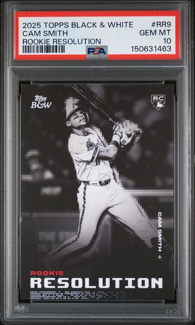 2025 Topps Black & White Cam Smith Rookie Resolution RC PSA 10 Gem Mint