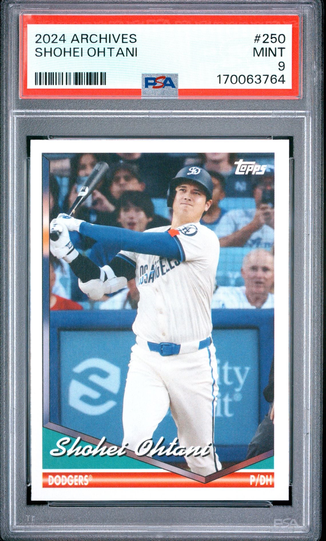 Shohei Ohtani 2024 Archives 250 PSA 9 cert 170063764