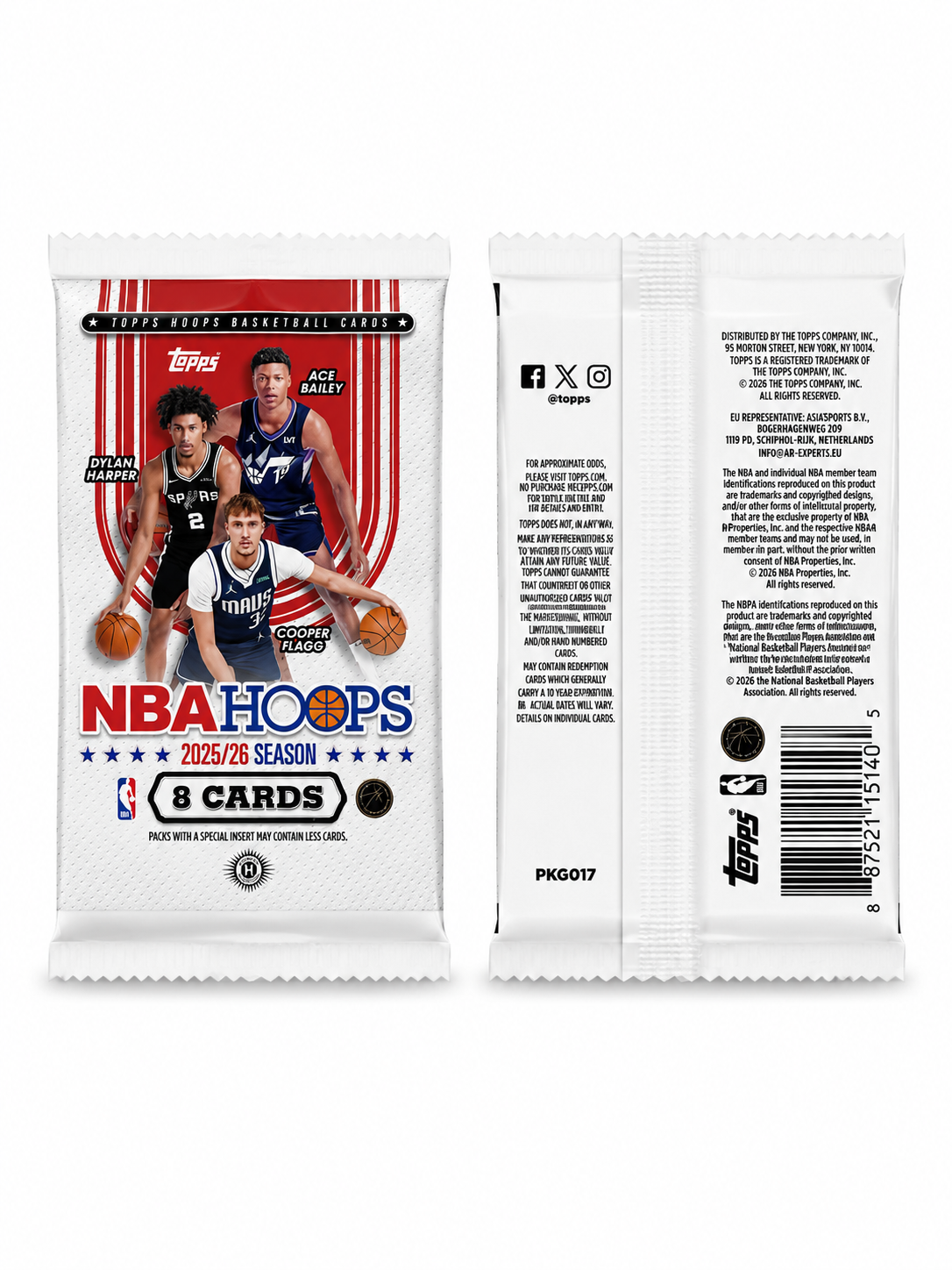 2025/26 Topps NBA Hoops Basketball Booster Pack