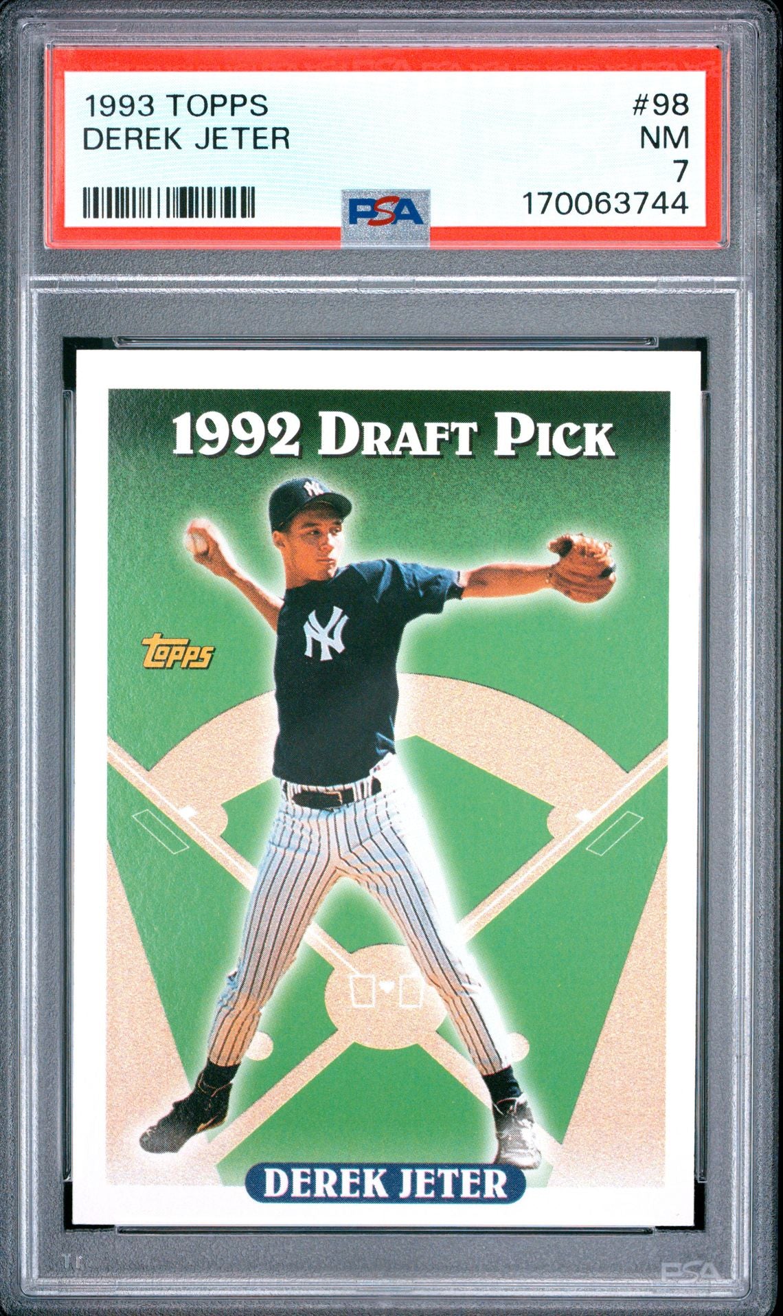 Derek Jeter 1993 Topps 98 rookie PSA 7 cert 170063744