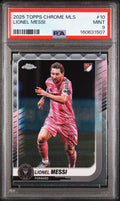 2025 Topps Chrome MLS Lionel Messi #10 PSA 9 MINT, cert 160631507