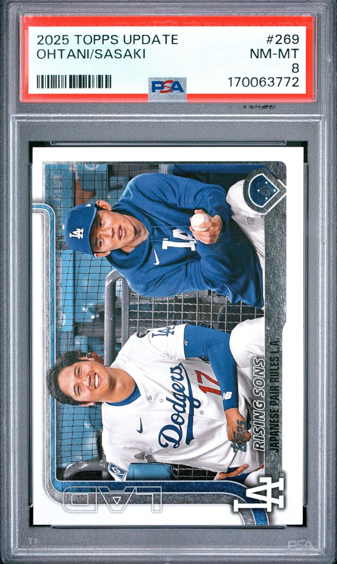 Ohtani Sasaki Rising Sons 269 PSA 8 cert 170063772