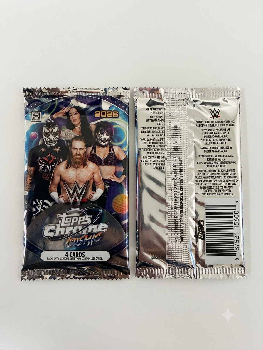 2026 Topps Chrome Cosmic WWE Booster Pack