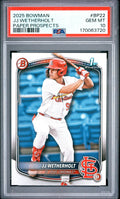 JJ Wetherholt Bowman Paper Prospects BP22 PSA 10 cert 170063720