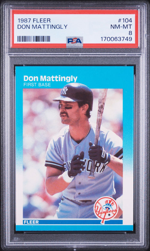 Don Mattingly 1987 Fleer 104 PSA 8 cert 170063749