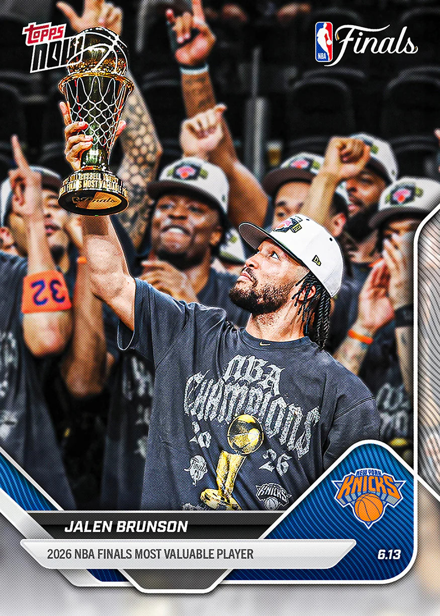 Jalen Brunson - 2025-26 Topps NOW Card #339 NBA Finals MVP