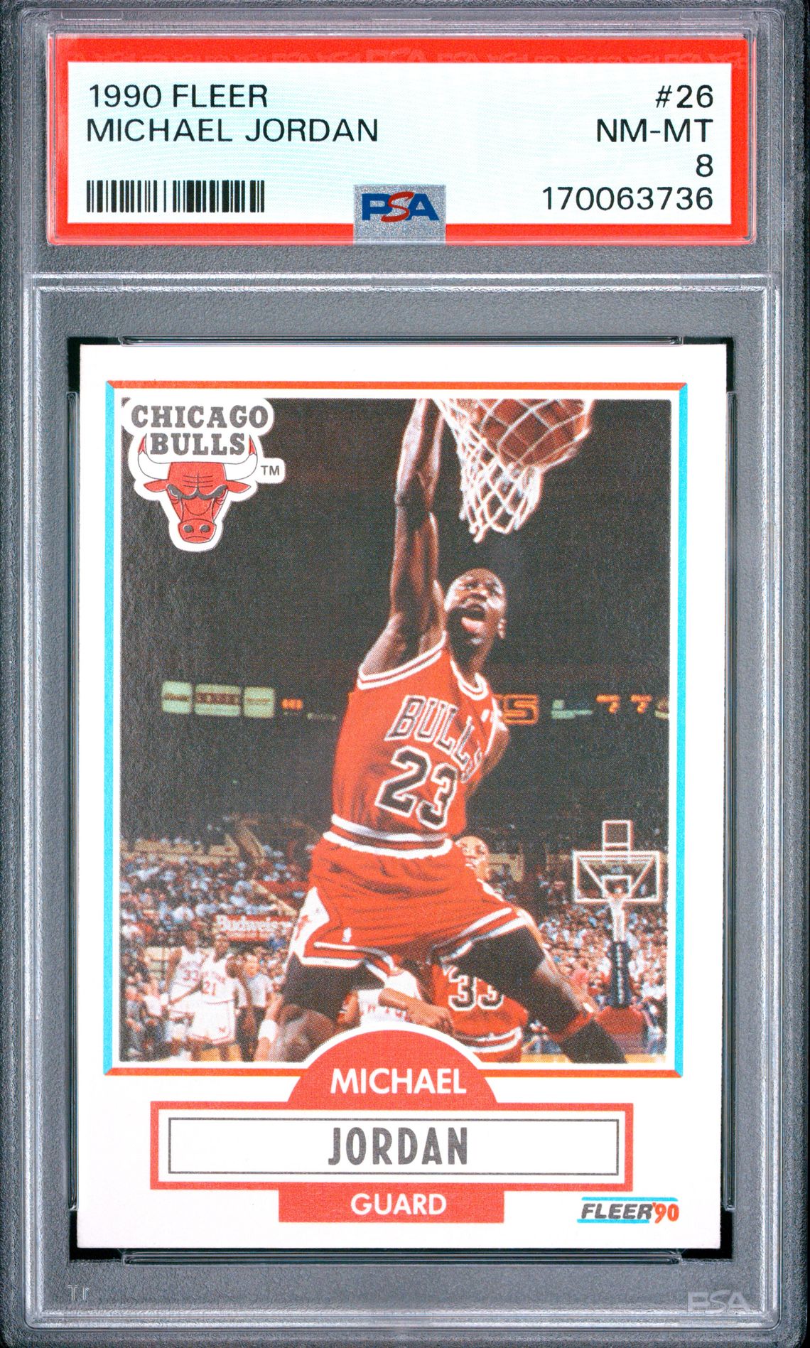 Michael Jordan 1990 Fleer 26 PSA 8 cert 170063736
