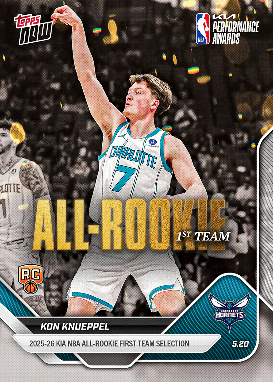 2025-26 Topps NOW NBA Kon Knueppel - All-Rookie 1st Team #AR02