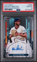 2025 Topps Finest Michael Mercado Finest Autograph RC PSA 10 Gem Mint