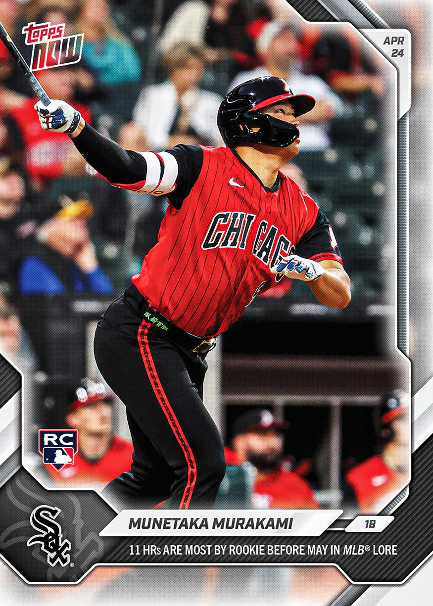 2026 Topps NOW MLB Munetaka Murakami - 11 HRs Most by Rookie Before May in MLB History #120