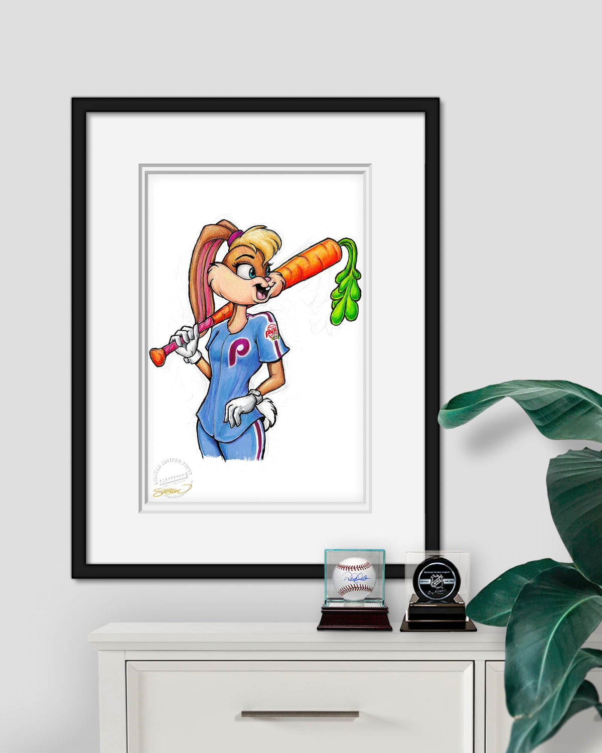 Lola Bunny x MLB Phillies Limited Edition Art Print