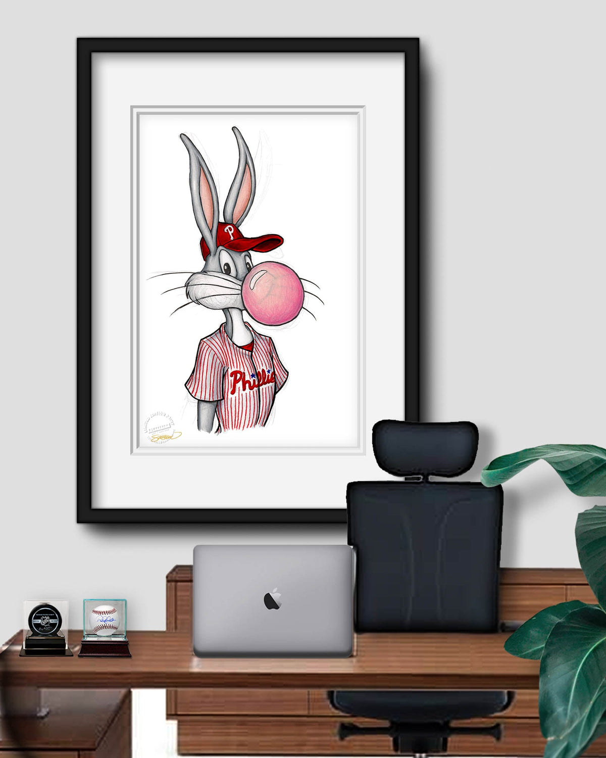 Bubblegum Bugs x MLB Phillies Limited Edition Art Print