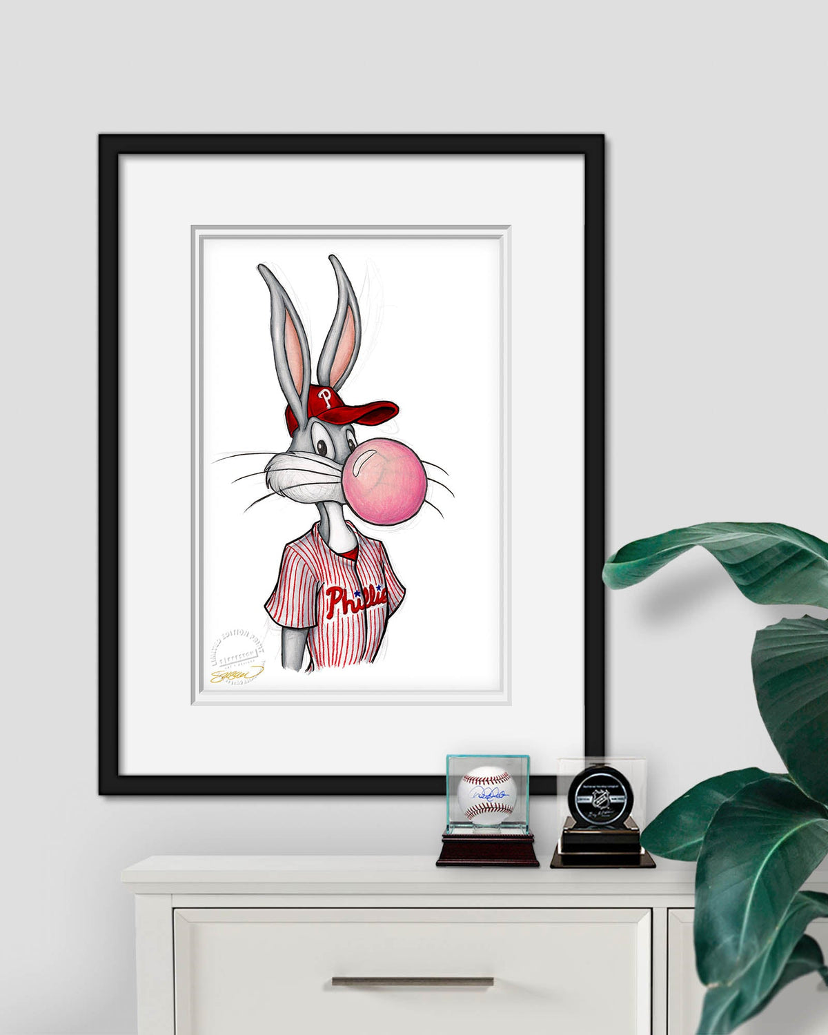 Bubblegum Bugs x MLB Phillies Limited Edition Art Print