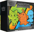 Pokémon Scarlet & Violet Paldea Evolved Elite Trainer Box featuring Sprigatito, Fuecoco, and Quaxly